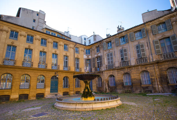 istock Aix-en-Provence Architecture: Place Albertas in Early Morning Light 1155340797