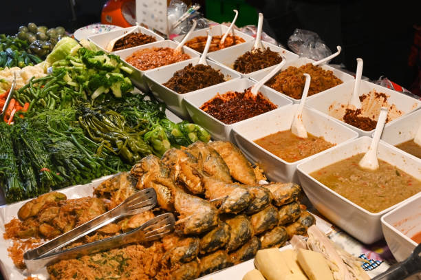 istock Variety of Thai chili paste, Phuket, Thailand 1155342575