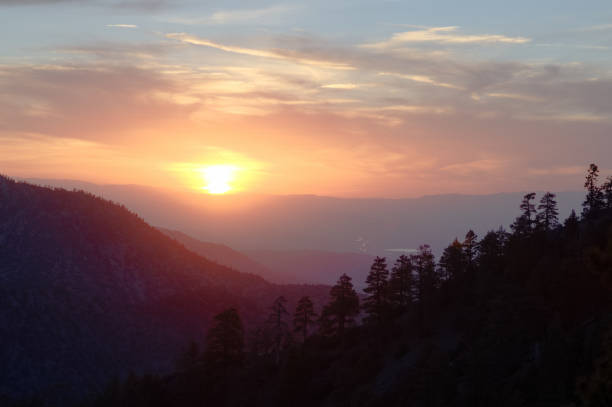 istock Angeles Crest highway and mount wilson 1155343820