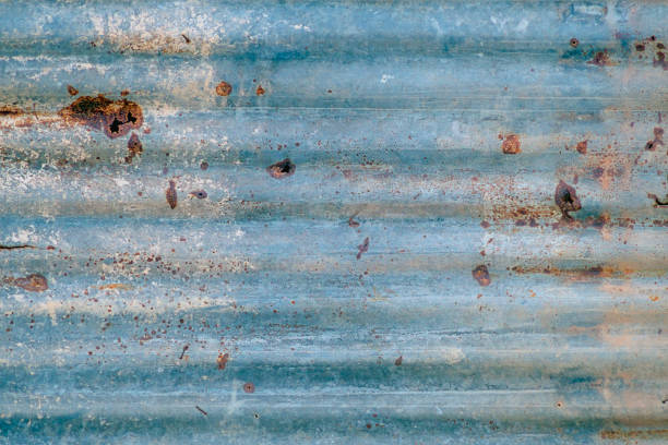 istock Old zinc roof,rusty wall background closeup 1155352554