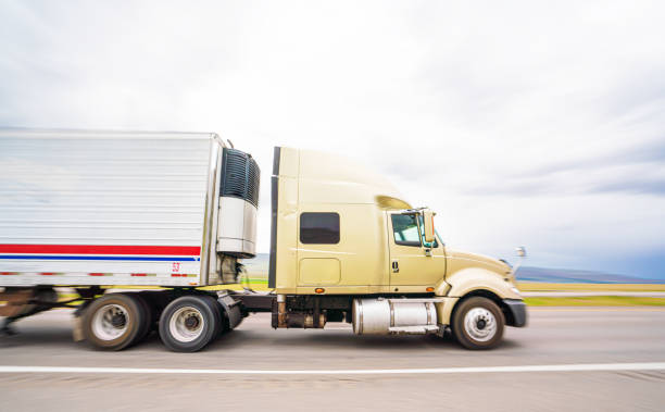 istock Truck on the road 1155356995