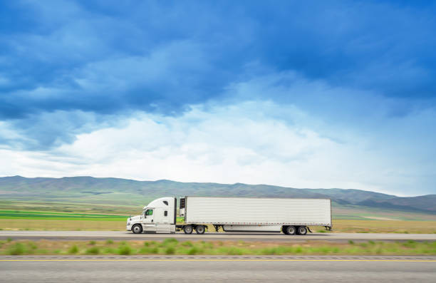 istock Truck on the road 1155357071