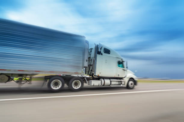 istock Truck on the road 1155357126