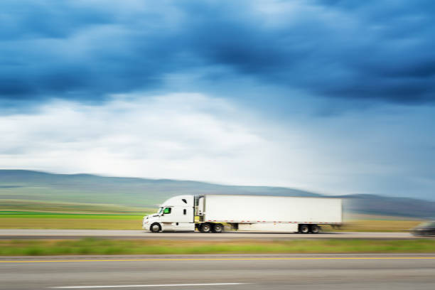 istock Truck on the road 1155357147