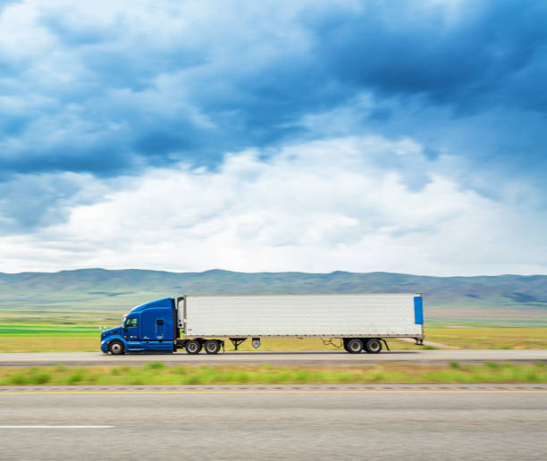 istock Truck on the road 1155357216
