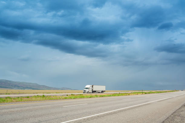 istock Truck on the road 1155357299