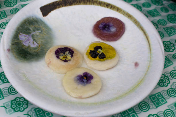 istock korean style flower Rice Pancake 1155360467