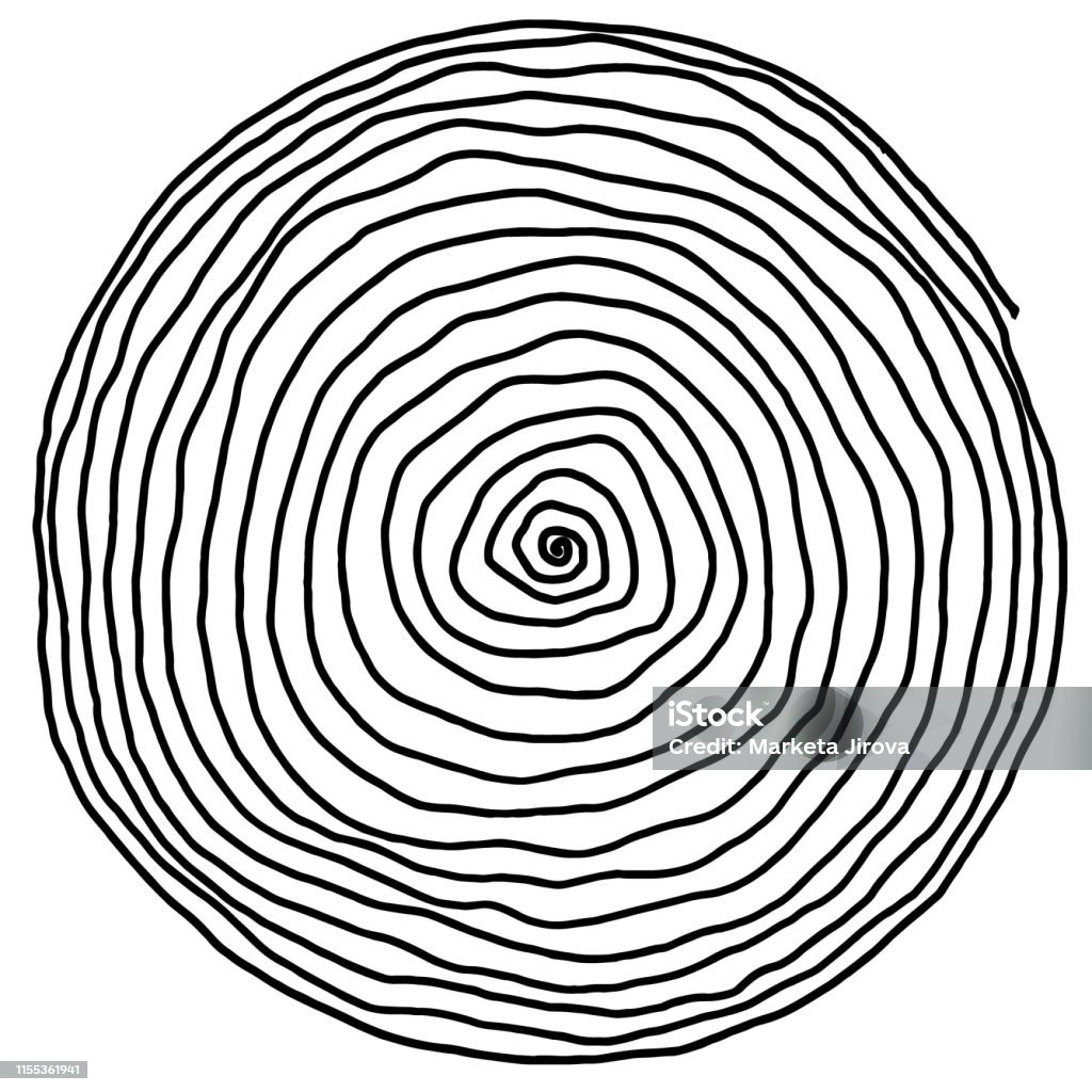 Ilustración de Dibujo Vectorial De Una Sola Línea De Una Espiral y más  Vectores Libres de Derechos de Concentración - Concentración, Cuadrado -  Composición, Dibujo - iStock