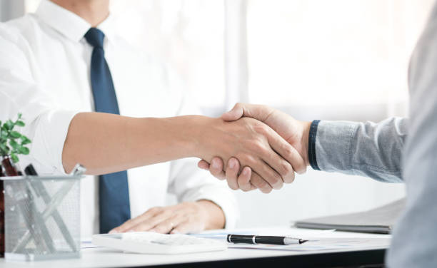 istock Image business mans handshake. Business partnership meeting concept 1155365591