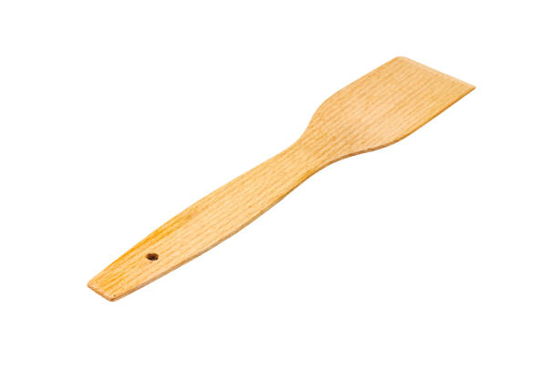 istock One new clean kitchen wooden paddle isolated on white background 1155370856