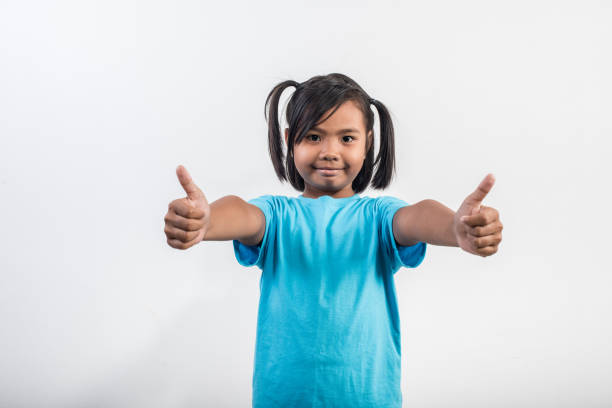 Young girl ready to school