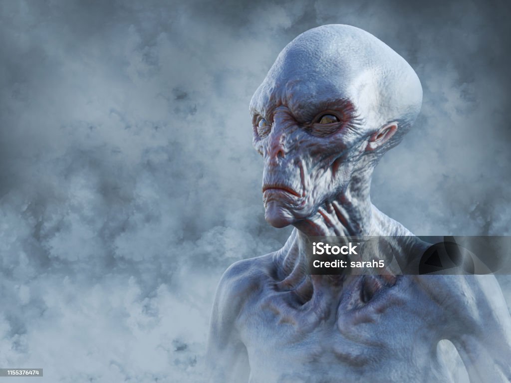 Kết Xuất 3d Của Một Sinh Vật Ngoài Hành Tinh Được Bao Quanh Bởi ...