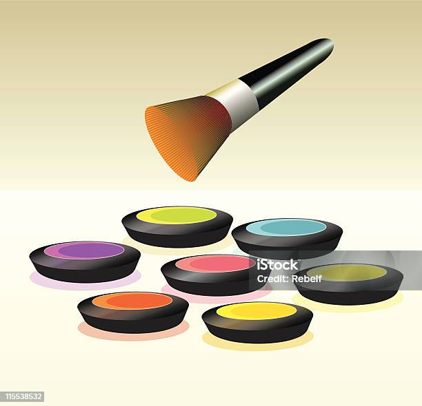 Makeup Farben Stock Vektor Art und mehr Bilder von Blau - Blau, Bunt - Farbton, Farbbild