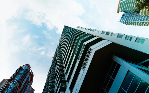 istock Low Angle View of Skyscrapers in Miami. 1155385616