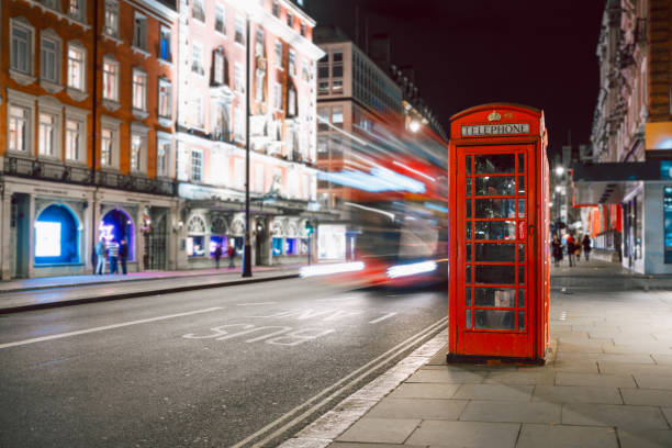 istock Iconic telephone booth in London 1155394230