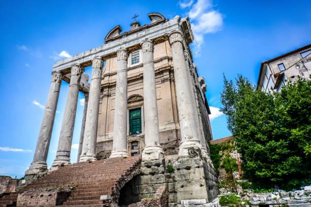 Roman Temple Baking In The Sunlight