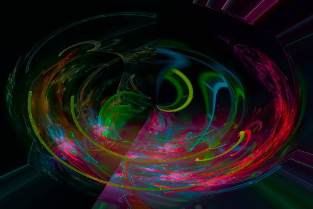 istock abstract digital fractal fantasy design background curve 1155399921