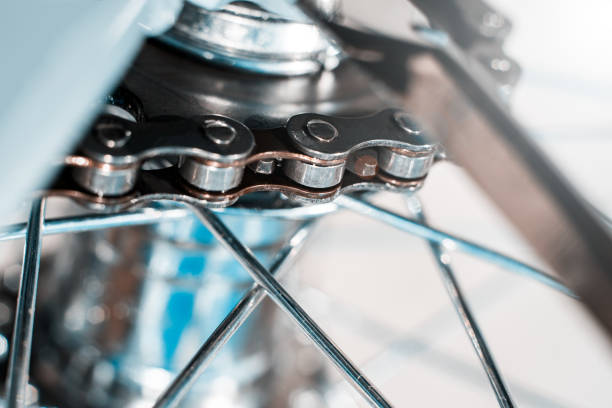 istock Sprocket with chain rear wheel of the Bicycle 1155400242