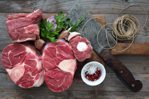 zutaten für schneiderbrett - alle für einen stock-fotos und bilder