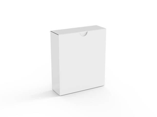 istock White blank flat box mock up template on isolated white background, ready for design presentation, 3d illustration 1155402170