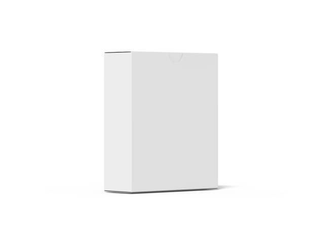 istock White blank flat box mock up template on isolated white background, ready for design presentation, 3d illustration 1155402236