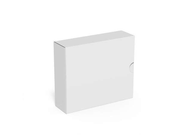 istock White blank flat box mock up template on isolated white background, ready for design presentation, 3d illustration 1155402376