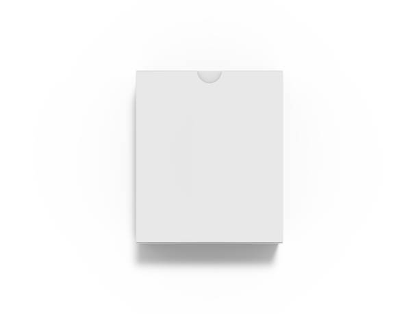 istock White blank flat box mock up template on isolated white background, ready for design presentation, 3d illustration 1155402549