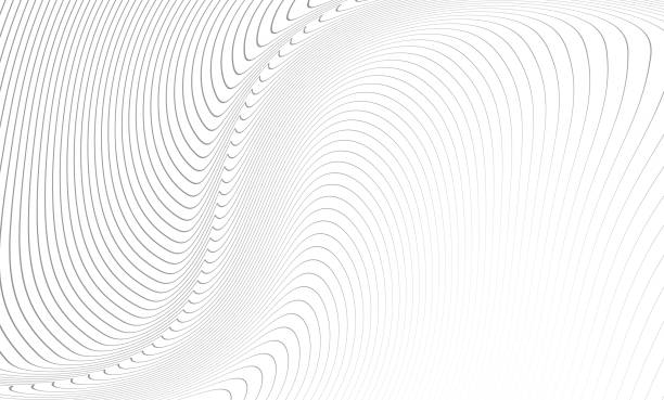 ilustrações, clipart, desenhos animados e ícones de o padrão cinza de linhas. - digital composite swirl style vector
