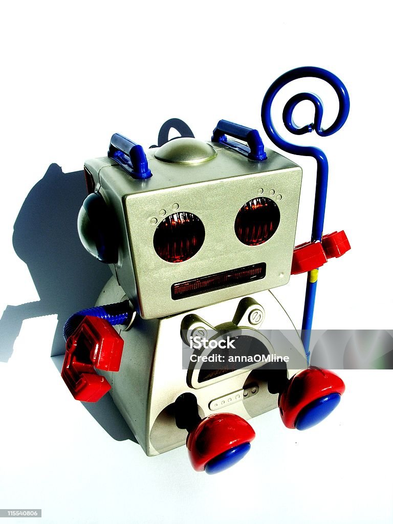 Robot correo electrónico - Foto de stock de Ancho libre de derechos