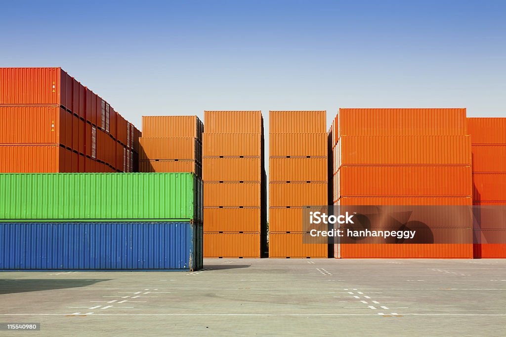 Cargo container - Foto stock royalty-free di Acciaio