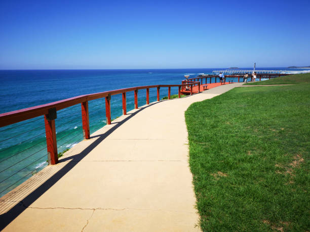 Coolangatta, Australia: March 25 2019: Point Danger is a headland, located at Coolangatta on the southern end of the Gold Coast on the east coast of Australia.