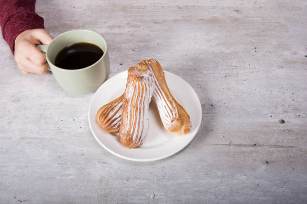 istock Valentine's Day, coffee and eclairs. 1155418459