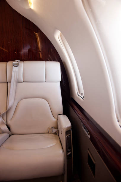 istock Traveling in style - flying private jet 1155419291