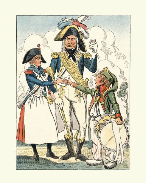 istock French Revolutionary Wars, Patriots, Vivandiere, Drummer boy, General 1155419800