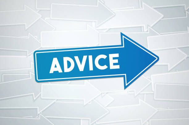 istock Advice Text Concept On Blue Directional Sign 1155420650