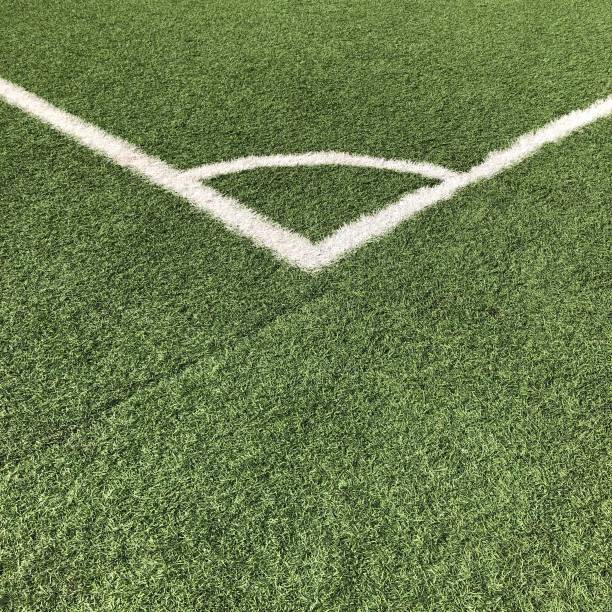 istock Centered corner marking on a football pitch 1155422654