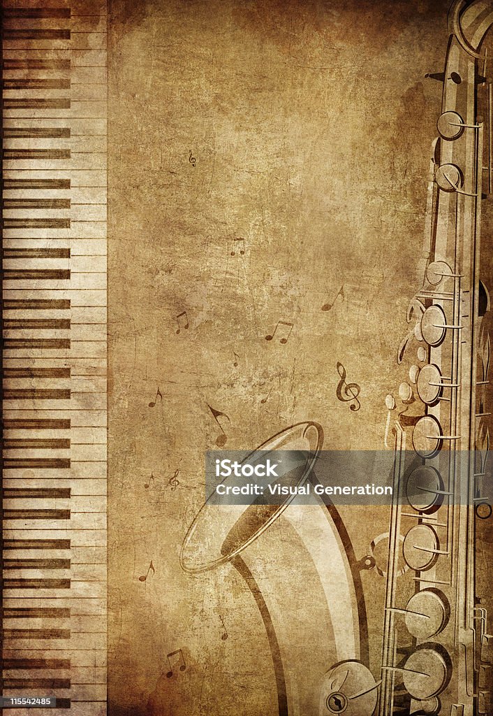 Vecchia carta di Texture - Illustrazione stock royalty-free di Pianoforte