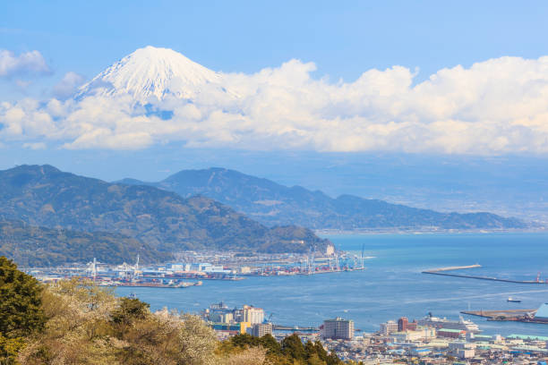 istock Shimizu port with mt fuji background 1155431421