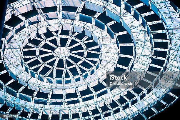 Ceiling Structure Stock Photo - Download Image Now - Architectural Dome, Architecture, Blue
