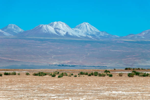 Laguna Tebinquinche sunset landscape in Atacama Salt Flat, Chile