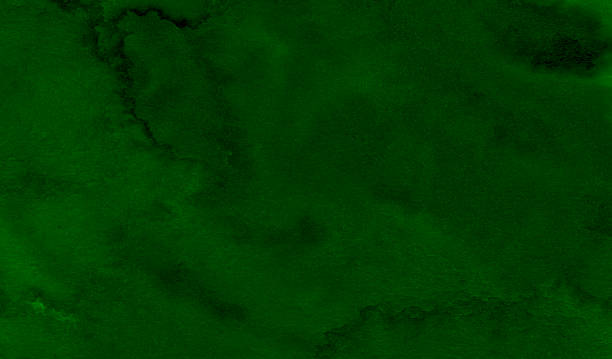 istock Dark green watercolor frame with torn strokes and stripes. Abstract background for design, layouts and patterns. 1155445804