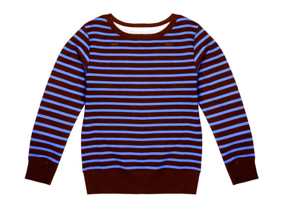 istock Men's sweater with stripes isolated on white background 1155446014