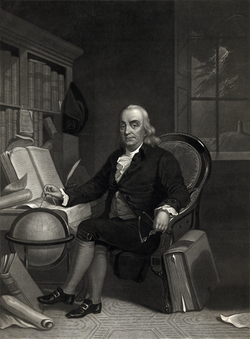 istock Portrait of Benjamin Franklin 1155450187