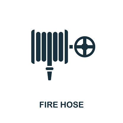 Fire Hose icon. Creative element design from fire safety icons collection. Pixel perfect Fire Hose icon for web design, apps, software, print usage.
