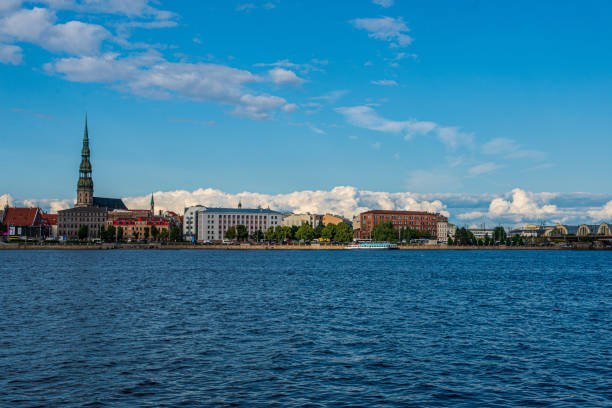 istock panoramic view of Riga city in Latvia 1155451456