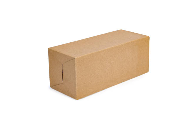 istock Recycle cardboard storage box isolated on a white background 1155451545
