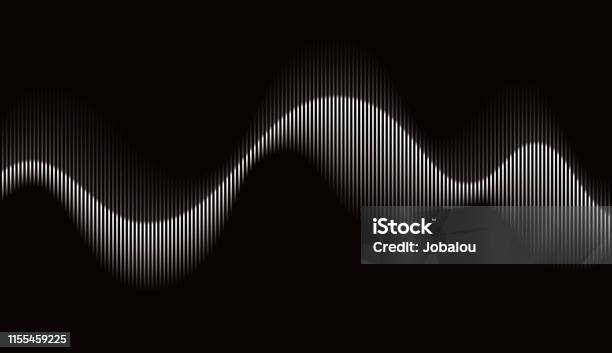 Abstract Rhythmic Sound Wave Stock Illustration - Download Image Now - Sound Wave, Wave Pattern, Noise