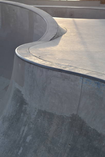 istock Skate Park in Late Afternoon Light Deep Bowls 1155462517