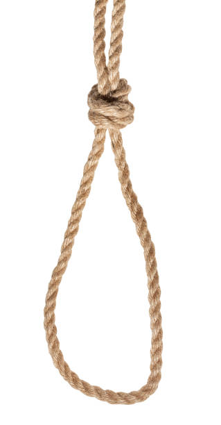 istock poacher's knot tied on thick jute rope isolated 1155463092