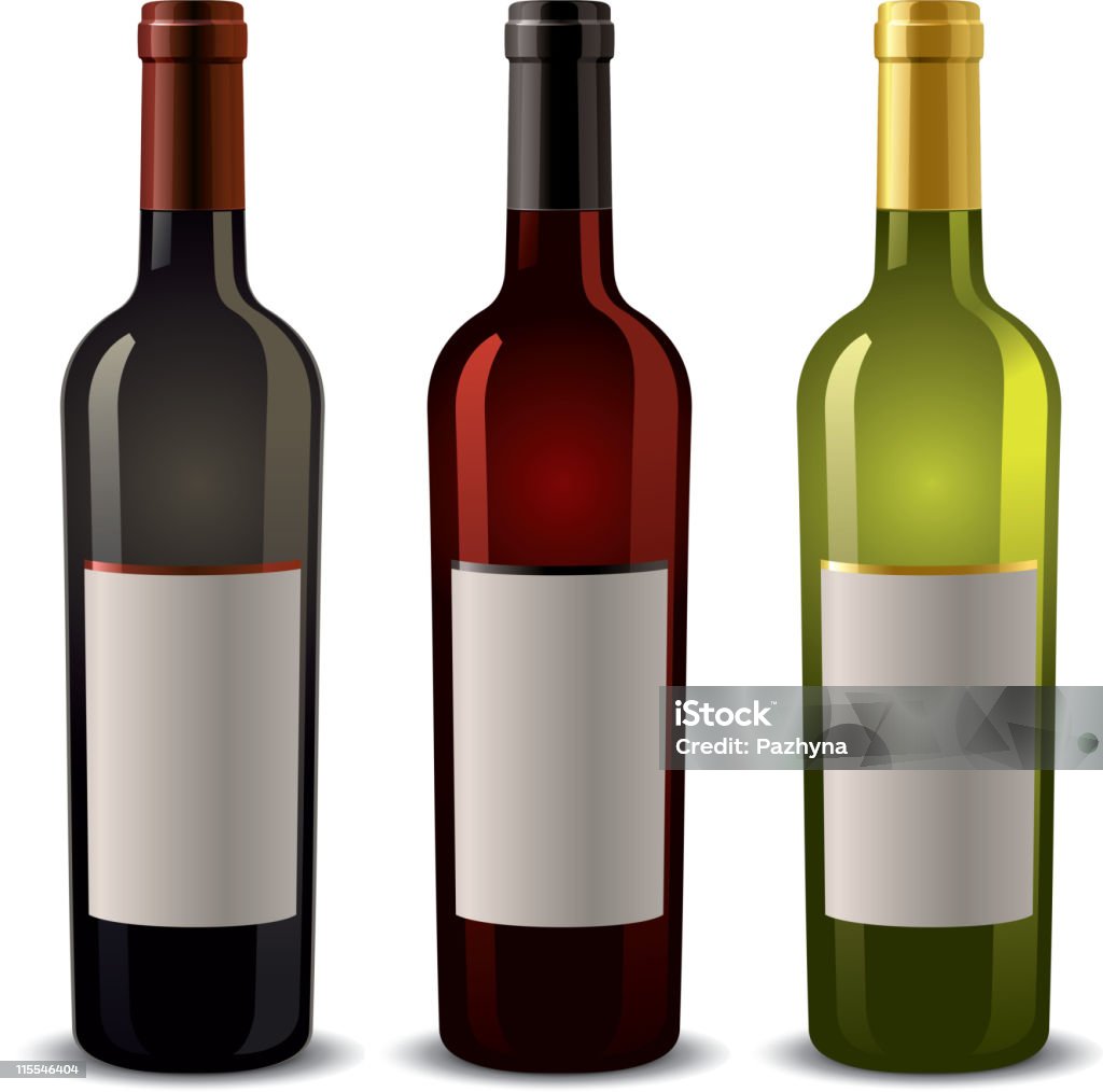 Bouteilles de vin - clipart vectoriel de Alcool libre de droits